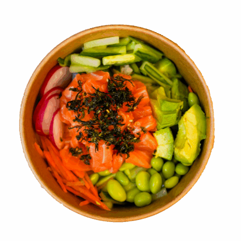 Poke Bowl Laks (frokost 11.00 - 16.00)